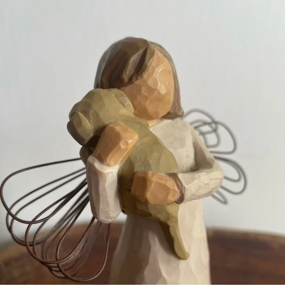 Willow Tree figurine Angel Friendship Lordi Demdaco puppy yellow lab - Picture 4 of 10